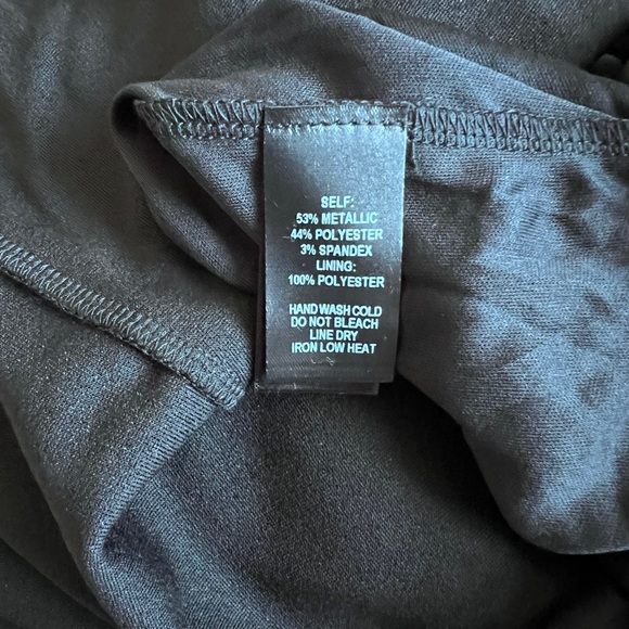 Lulus Brilliant Flash Shiny Black Asymmetrical Bodycon Dress Large - Picture 7 of 9